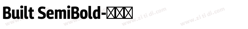 Built SemiBold字体转换